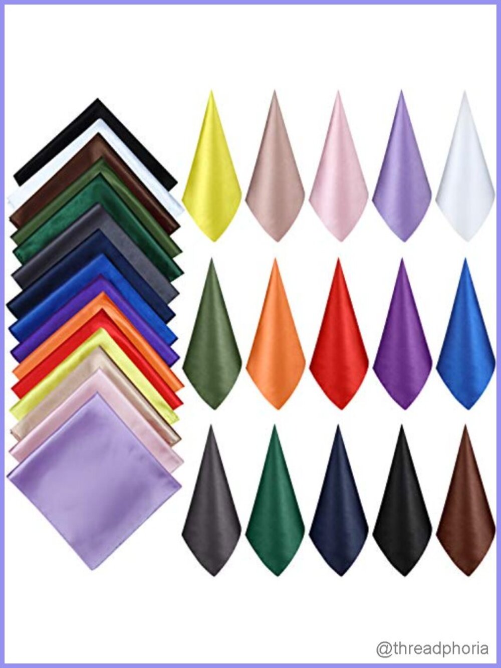 15 Pcs Silk Satin Square Neck Scarf Women 19in
